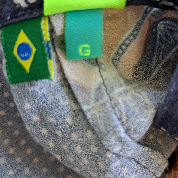 FARM RIO Halter Open Back Maxi Dress Size Large (runs small) Washed Indigo - Picture 6 of 12